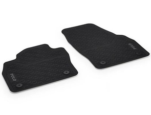 Gummifußmatten schwarz