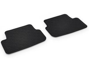 Gummifußmatten schwarz