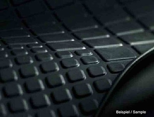 Gummifußmatte schwarz