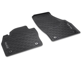 Gummifußmatten schwarz