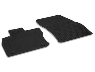 Gummifußmatte schwarz