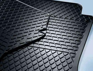 Gummifußmatten schwarz