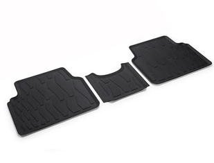 Gummifußmatten schwarz