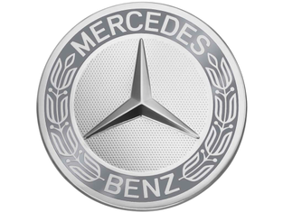 Radnabendeckel Lorbeerkranz, silber mit Mercedes-Benz Logo