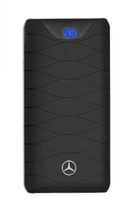 Powerbank, Aufladestation schwarz / silberfarben, Kunststoff