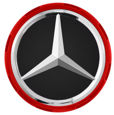 AMG Radnabenabdeckung, im Zentralverschlussdesign, rot