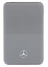 Powerbank, 10.000 mAh grau, Kunststoff