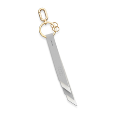 Audi Schlüsselanhänger Leder, Damen, grau-creme