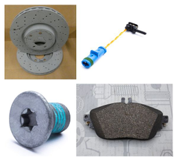 Original Mercedes-Benz Bremsensatz Vorne. CLA W117, GLA W156, A-Kl. W176, B-Kl. W246