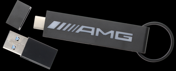 Original Mercedes-AMG USB-C-Stick 64 GB – Schneller Speicher & Schlüsselanhänger