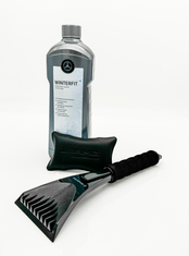 Scheibenwischkonzentrat und Eiskratzer