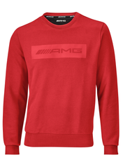 Original Mercedes-Benz AMG Sweatshirt Pullover Rot Slim Fit Unisex XS - XXL -