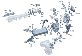 Original Mercedes-Benz Dichtsatz Abgasrückführung OM651