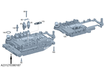 Original Mercedes-Benz Elektronisch-hydraulische Steuereinheit. Getriebe 7229….