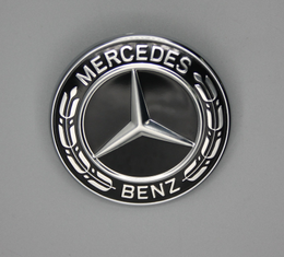 Original Mercedes-Benz Emblem Motorhaube schwarz, AMG GT, CLA, GLA, SLK,……
