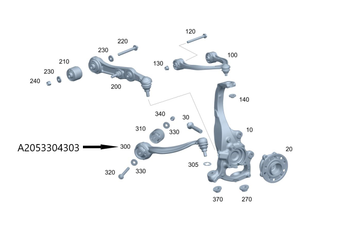 Original Mercedes-Benz Zugstrebe links. E-Klasse W213
