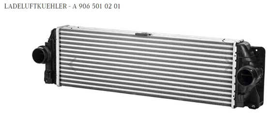 Original Mercedes-Benz Ladeluftkühler. Sprinter W900, W906, W907