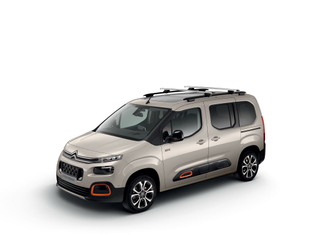 Satz Dachgepäckträger auf dem Citroën Berlingo mit Längsträgern