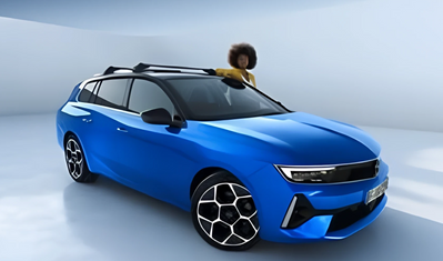 Opel Astra L mit Dachgepäckträger