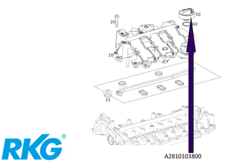 Original Mercedes-Benz Öleinfülldeckel. C-Klasse 205, Citan W415-1