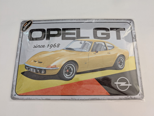 Blechschild Opel GT-Front