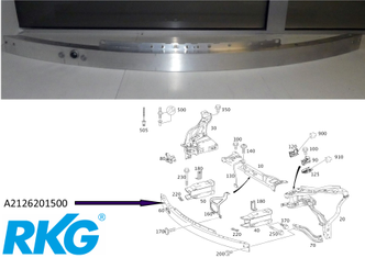 Original Mercedes-Benz Querträger Stoßfänger vorne. GLK X204, E-Klasse W212, CLS W218-1