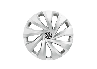 Volkswagen 2G0071455AUWP Radzierblenden 15 Zoll Stahlfelgen 4X Radkappen Radblenden, Silber