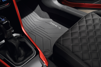 Volkswagen Original Allwettermatten für den VW T-Roc (vorn, schwarz)-2