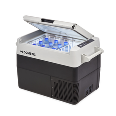 DOMETIC CoolFreeze CFF 45, tragbare elektrische Kompressor-Kühlbox, 38 Liter, 12/24 V und 230 V für Auto, Lkw, Boot, Reisemobil und Steckdose, Grau-1