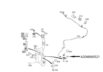 Original Mercedes-Benz Wischwasserpumpe GLK-2