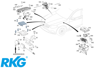 Original Mercedes-Benz Steuergerät / Radarsensor. A0009002839-1