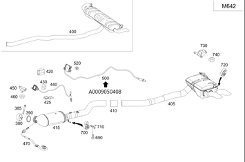 Original Mercedes-Benz Russpartikelsensor OM642-2