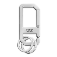 Audi Schlüsselanhänger Karabiner, silber-1