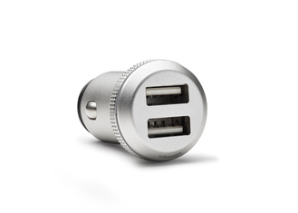 Volkswagen 2-fach USB Ladeadapter – 12V, Aluminium-1