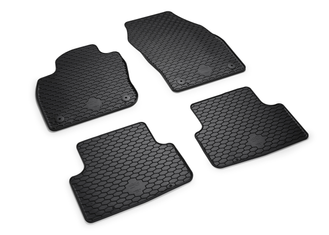 Volkswagen Gummifußmatten „Plus“ – vorne & hinten, Schwarz (VW T-Cross, LHD)-1