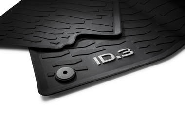 Volkswagen Original Allwetterfußmatten „Plus“ – 5er-Set vorne und hinten, Titanschwarz – VW ID.3-1