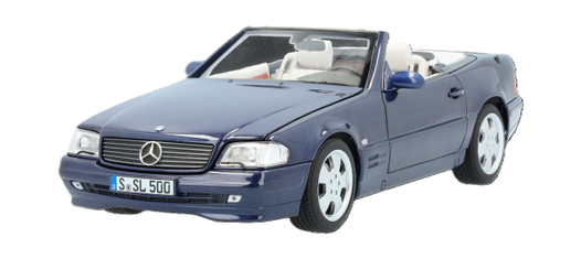 Modellauto Mercedes-Benz Azuritblau, von vorn