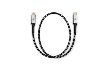 Volkswagen Premium USB-C auf Lightning Kabel, 50 cm, beleuchtetes VW Logo-1