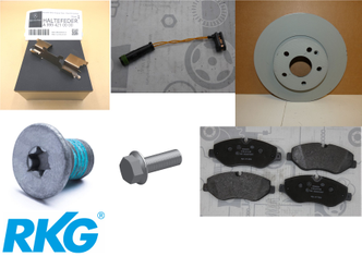 Original Mercedes-Benz Bremsen-Satz-Vorne. V-Klasse W447, Viano W639-1