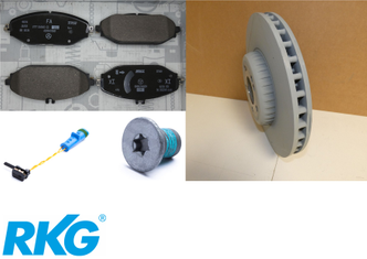 Original Mercedes-Benz Bremsen-Satz-Vorne. W205, W213, W238, W253, W257-1