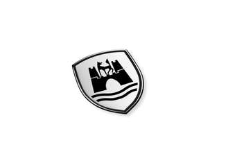 Volkswagen Wolfsburg Wappen Dekorfolien-Set, satinschwarz/Chromglanz-1