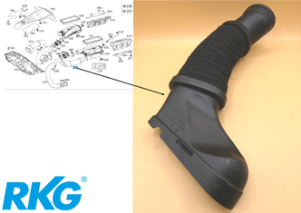 Original Mercedes-Benz Luftansaugschlauch links. E-Klasse W207, W212, CLS W218-1