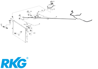 Original Mercedes-Benz Entlüftungsleitung rechts. E-Klasse W213, W238, CLS W257-1