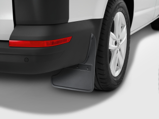 Original VW T6 / T6.1 Schmutzfänger hinten – nur für Heckklappe-1