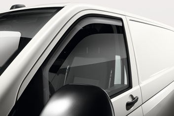 Original VW T5 / T6 Windabweiser Türen vorn (rechts + links) – Acrylglas rauchgrau-1