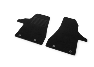 Original VW Textilfußmatten Plus, 2-teilig (vorn), T6.1 Facelift-1