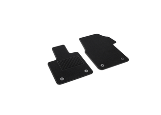 Volkswagen Original Textilfußmatten Plus – T7 Multivan, 2-teilig vorn, Schwarz-1