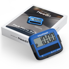 Park Micro Solar, blau - Needit solarbetriebene elektronische Parkscheibe-2