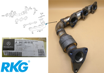 Original Mercedes-Benz Auspuffkrümmer links. OM642. ML, GL, GLE, C-Klasse W203-1
