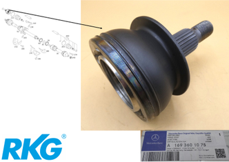 Original Mercedes-Benz Gelenkwellenlager / Antriebswelle. A-Klasse W169, B-Klasse W245-1